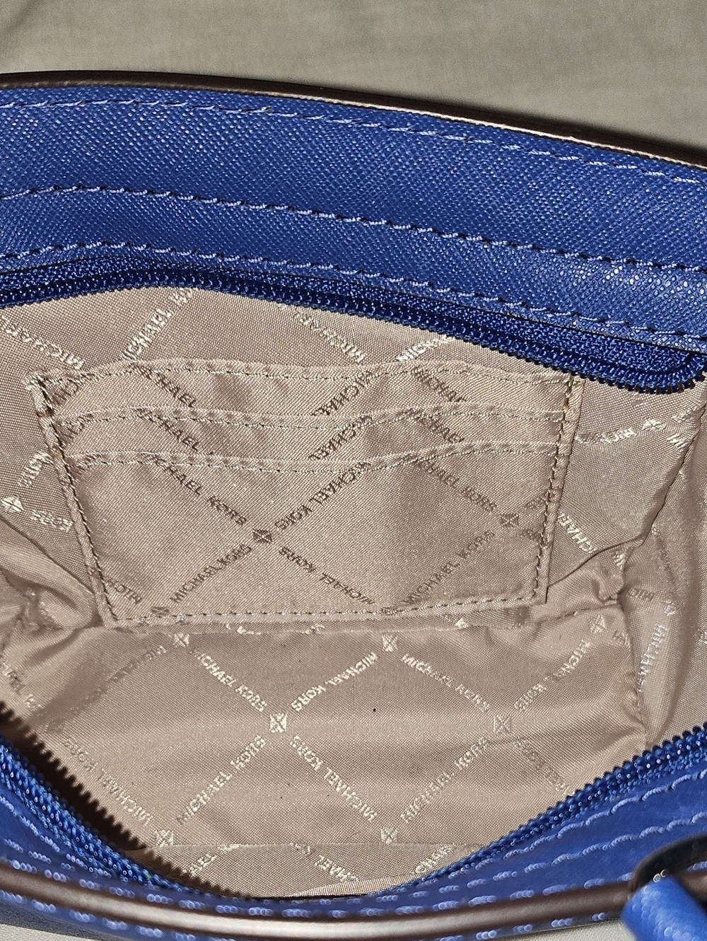 MICHAEL KORS Royal Blue Saffiano Crossbody Mini Bag - Picture 9 of 14